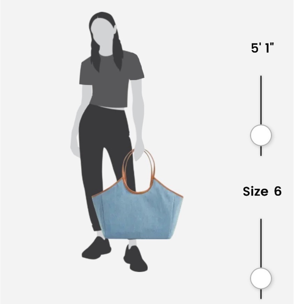 Blue Canvas Tote Bag - Picture 2 of 8